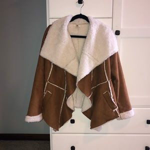 Brown suede jacket